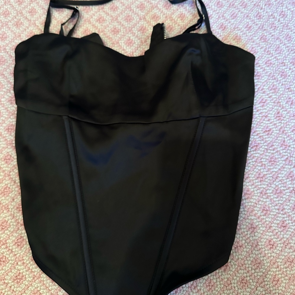 Black meshki corset top